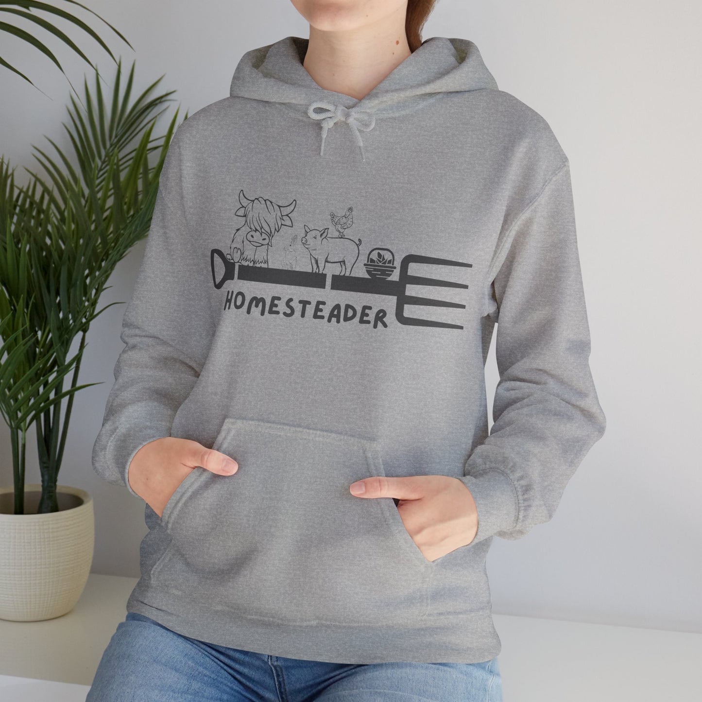 Farm Animals Homesteader Hoodie Sweatshirt