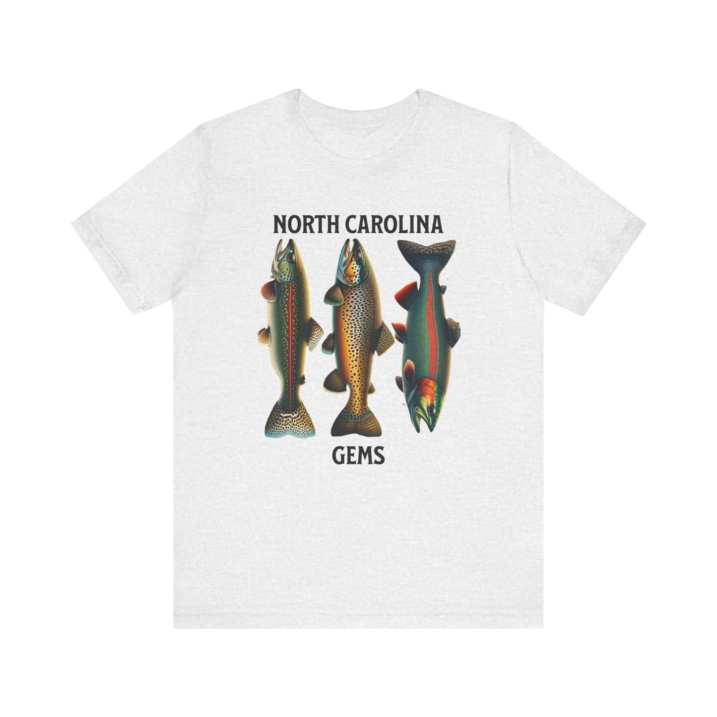 The Three Trout Of North Carolina - North Carolina Gems, Outdoor Wear, Fisherman's Aesthetics, Green Wear