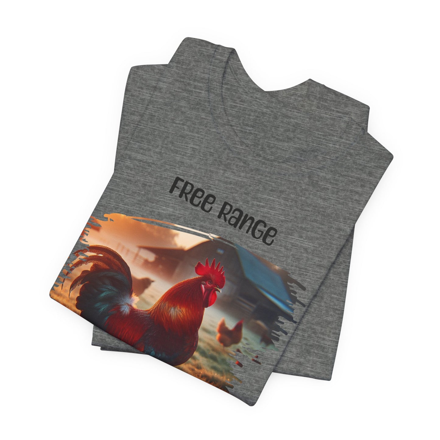 T-Shirt Free Range Is My Thing Rooster and Hens Graphic