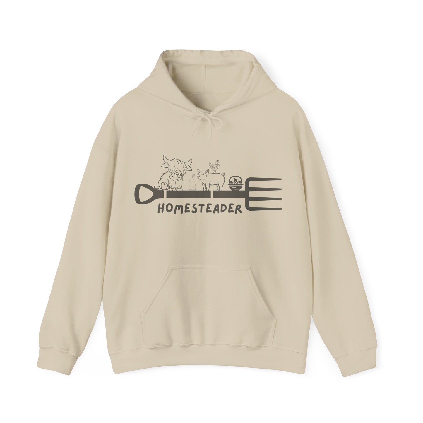 Farm Animals Homesteader Hoodie Sweatshirt