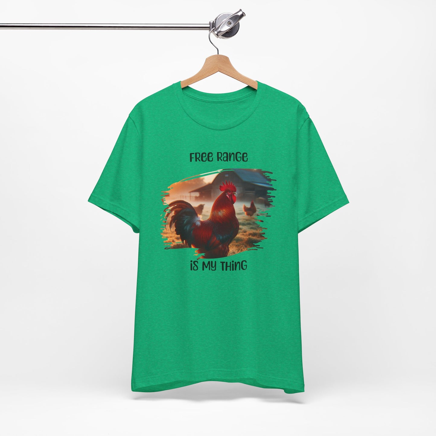 T-Shirt Free Range Is My Thing Rooster and Hens Graphic