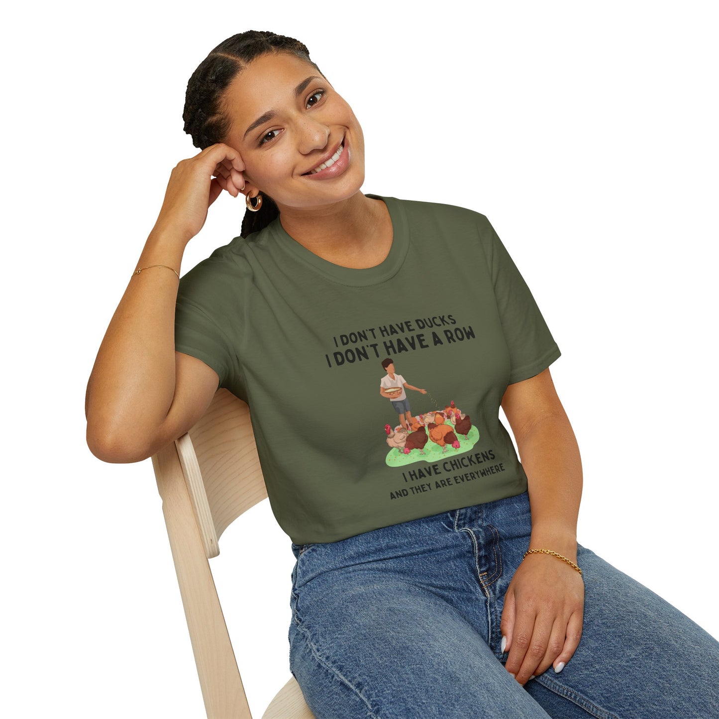 Chickens Everywhere Graphic T-Shirt