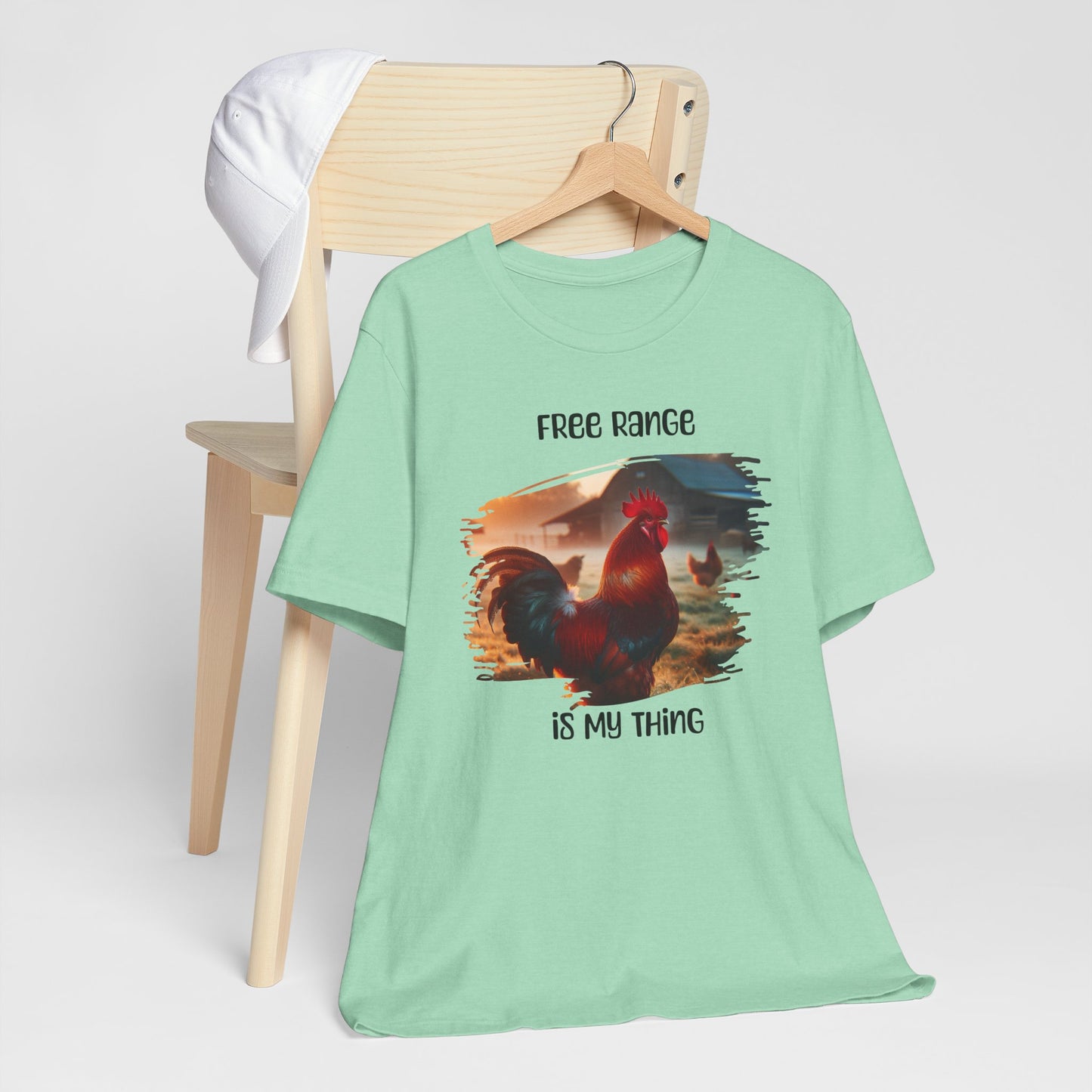 T-Shirt Free Range Is My Thing Rooster and Hens Graphic