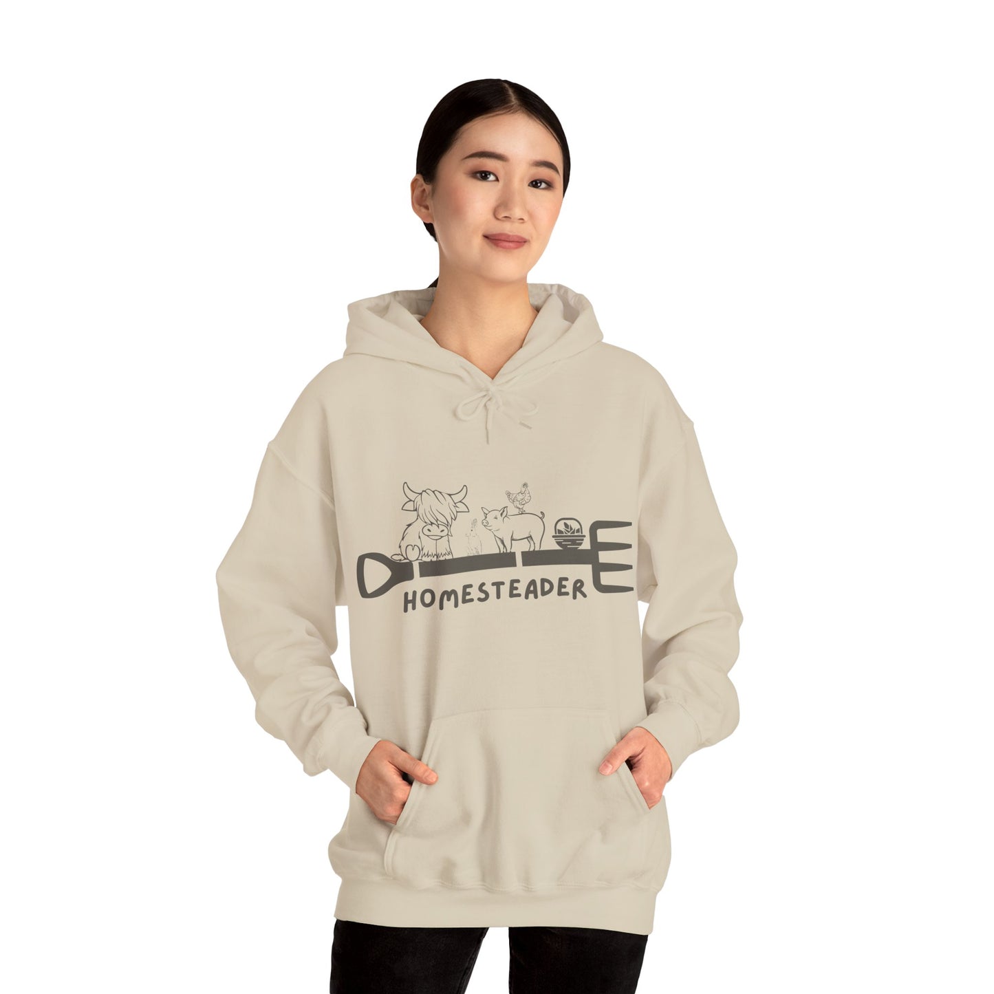 Farm Animals Homesteader Hoodie Sweatshirt