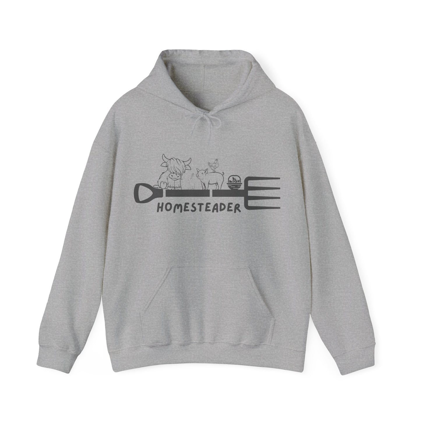 Farm Animals Homesteader Hoodie Sweatshirt