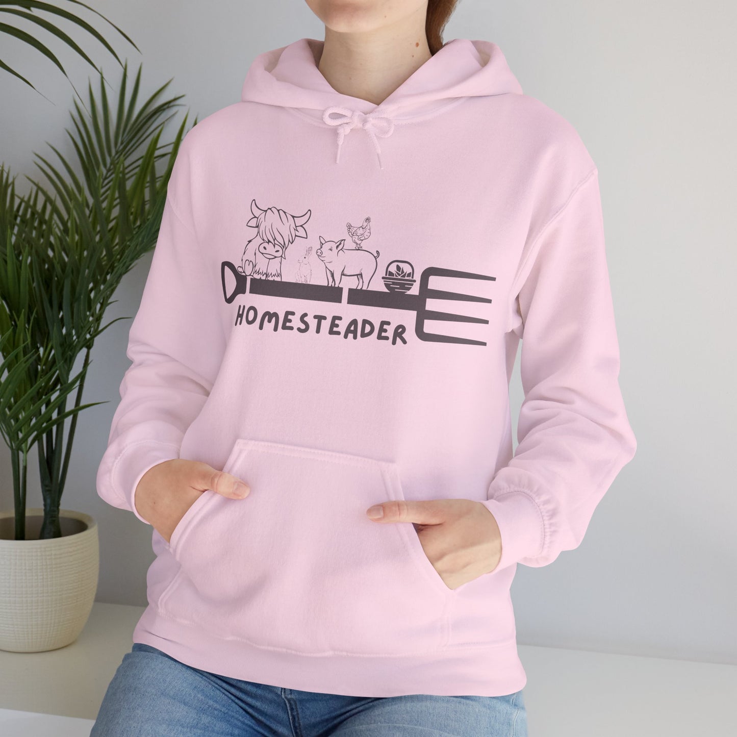 Farm Animals Homesteader Hoodie Sweatshirt