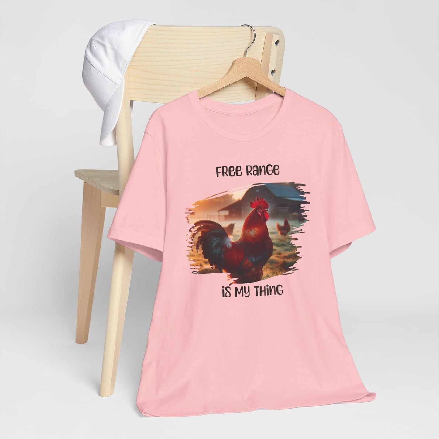 T-Shirt Free Range Is My Thing Rooster and Hens Graphic