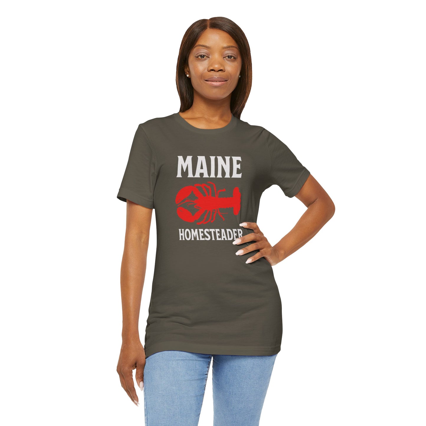 Lobster Tee - Maine Homesteader, Fisherman's Aesthetics, Coastal Living,