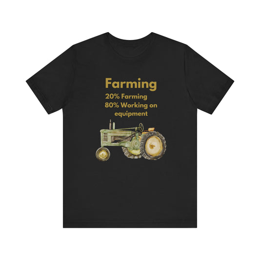 Tractor Graphic Farming T-Shirt