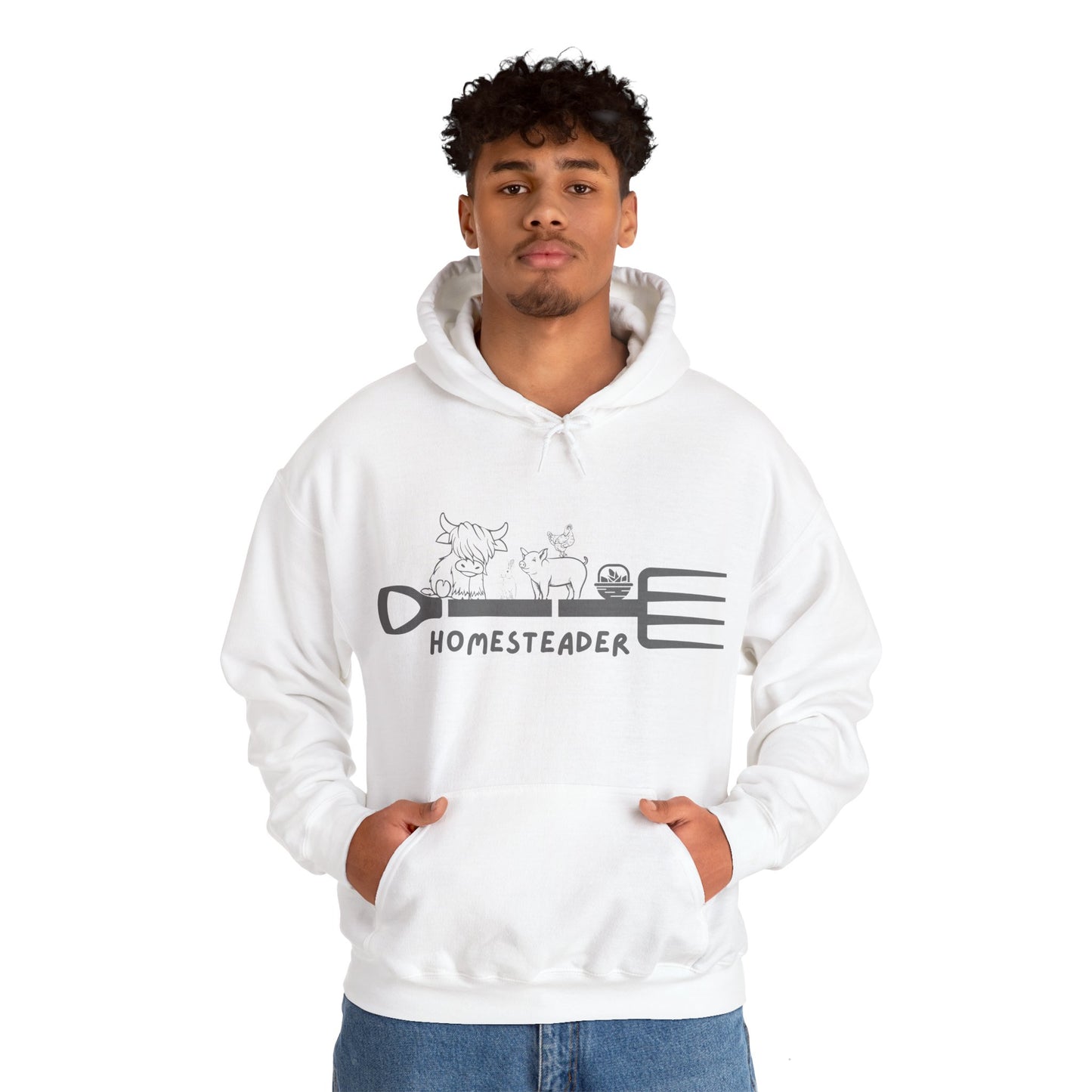 Farm Animals Homesteader Hoodie Sweatshirt