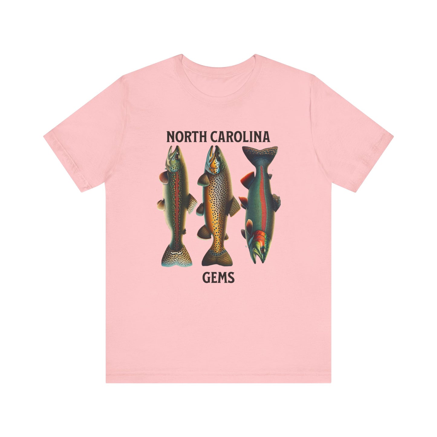 The Three Trout Of North Carolina - North Carolina Gems, Outdoor Wear, Fisherman's Aesthetics, Green Wear