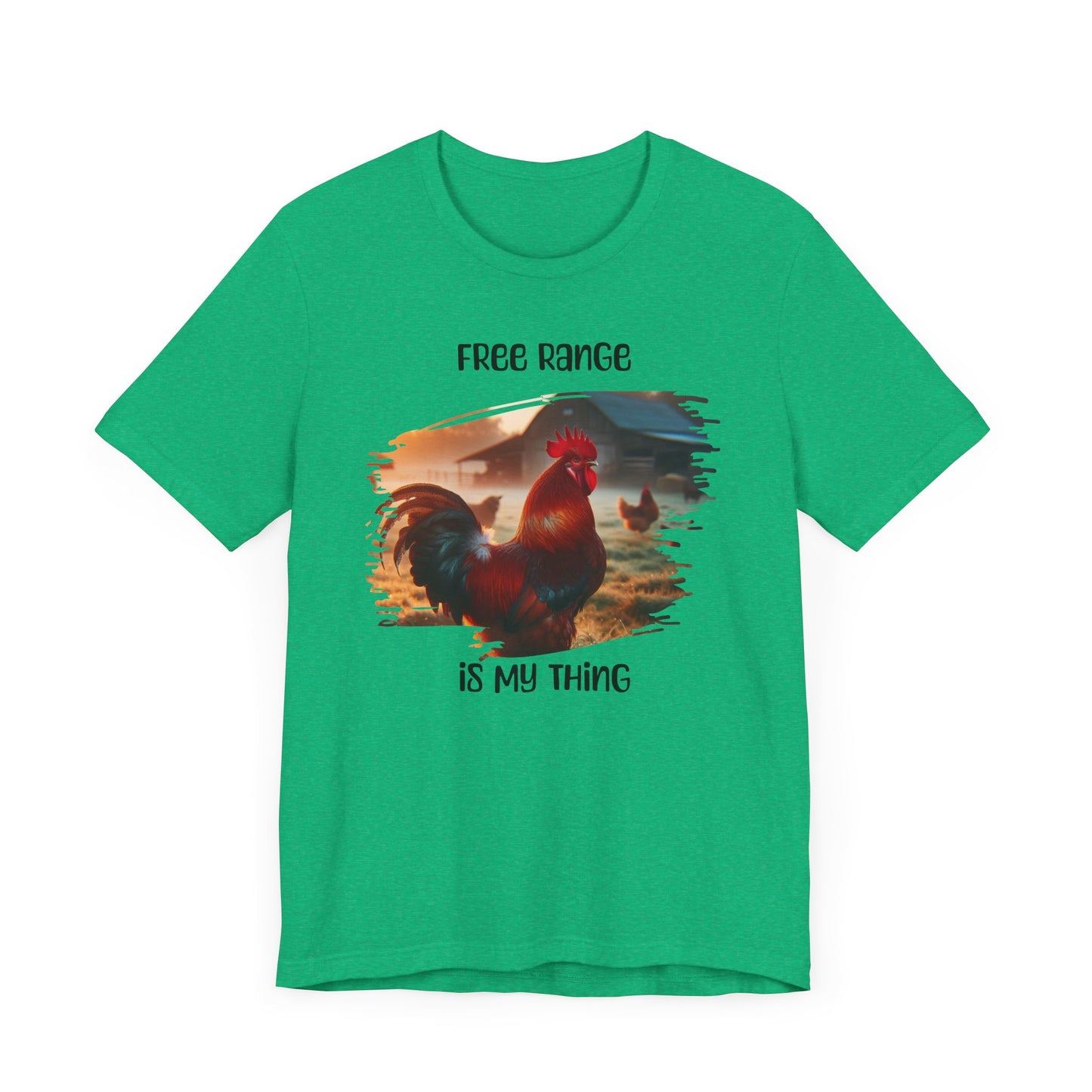 T-Shirt Free Range Is My Thing Rooster and Hens Graphic