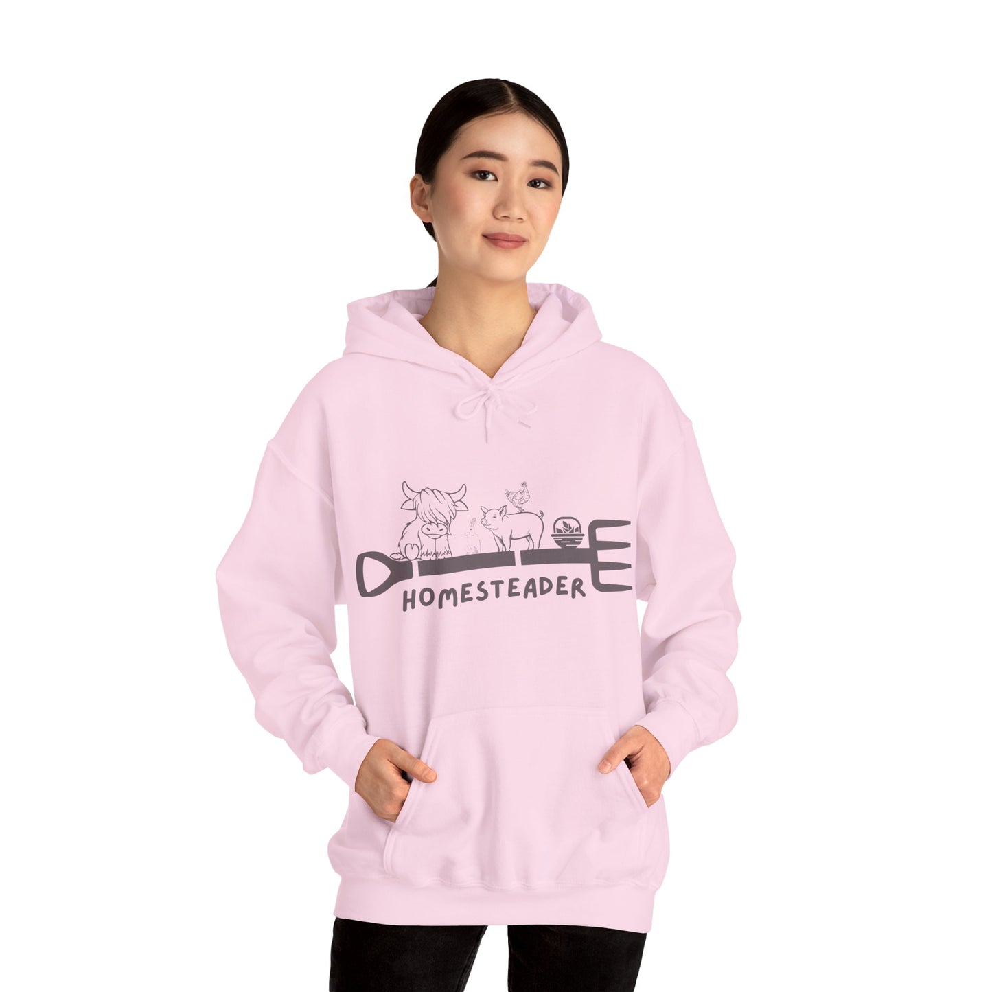 Farm Animals Homesteader Hoodie Sweatshirt